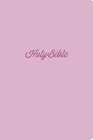 KJV UltraSlim Bible-Blush Pink LeatherSoft - Nelson